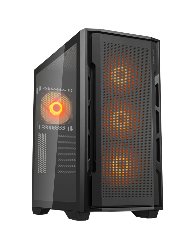COUGAR UNIFACE RGB PC Case, Mid Tower, Black  - 1