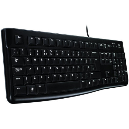 LOGITECH K120 Corded Keyboard - BLACK - USB - US INT'L - B2B  - 1