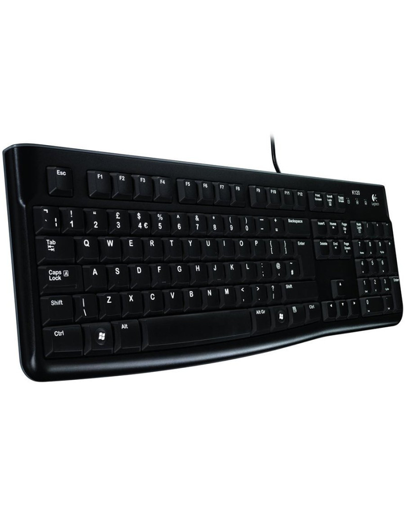 LOGITECH K120 Corded Keyboard - BLACK - USB - HRV-SLV-SRB -B2B  - 1