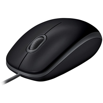LOGITECH B110 Corded Mouse - SILENT - BLACK - USB - B2B  - 1