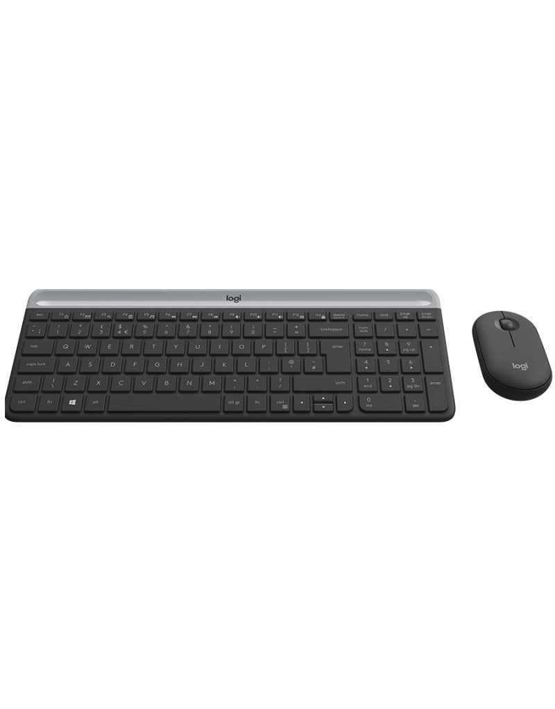 LOGITECH Slim Wireless Keyboard and Mouse Combo MK470 - GRAPHITE - HRV-SLV -... - 1 LOGITECH Slim Wireless Keyboard and Mouse Combo MK470 - GRAPHITE - HRV-SLV -... - 1
