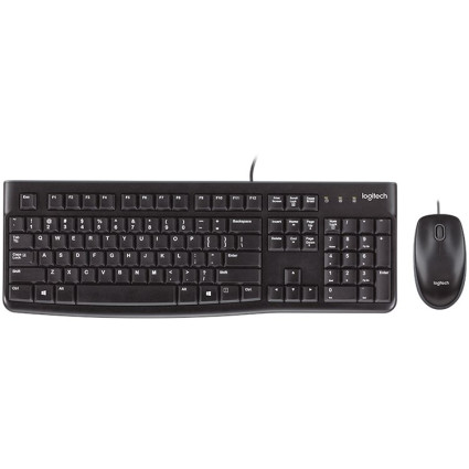 LOGITECH MK120 Corded Combo - BLACK - USB - US INT'L - EER  - 1