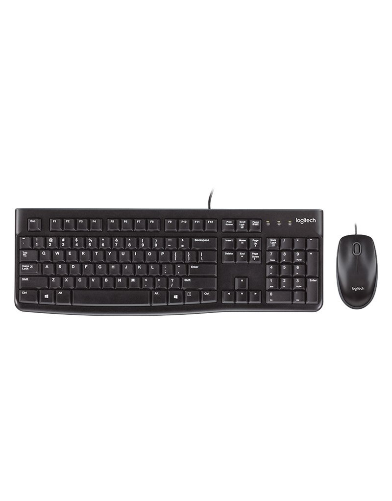 LOGITECH MK120 Corded Combo - BLACK - USB - US INT'L - EER - 1 LOGITECH MK120 Corded Combo - BLACK - USB - US INT'L - EER - 1
