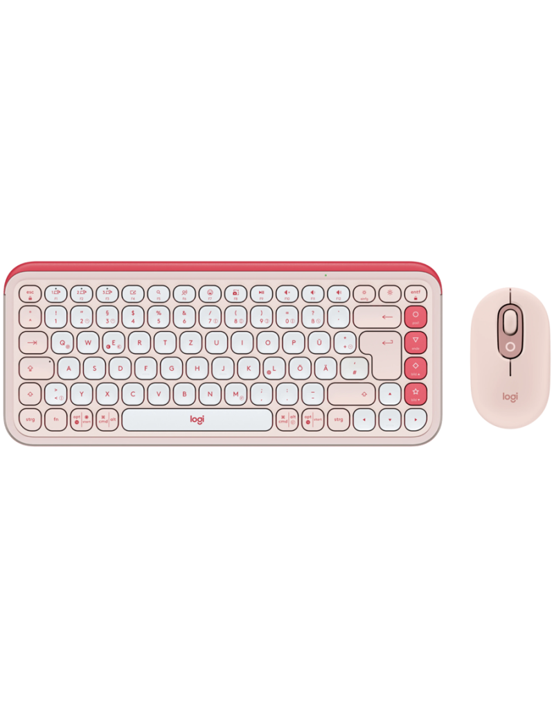 LOGITECH POP ICON COMBO - ROSE - US INT'L - BT - INTNL-973 - 1 LOGITECH POP ICON COMBO - ROSE - US INT'L - BT - INTNL-973 - 1