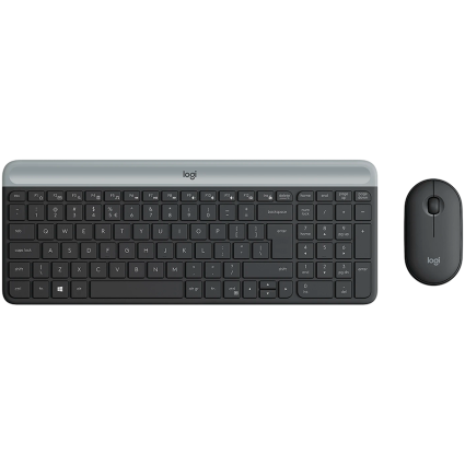 LOGITECH Slim Wireless Keyboard and Mouse Combo MK470 - GRAPHITE  - 1