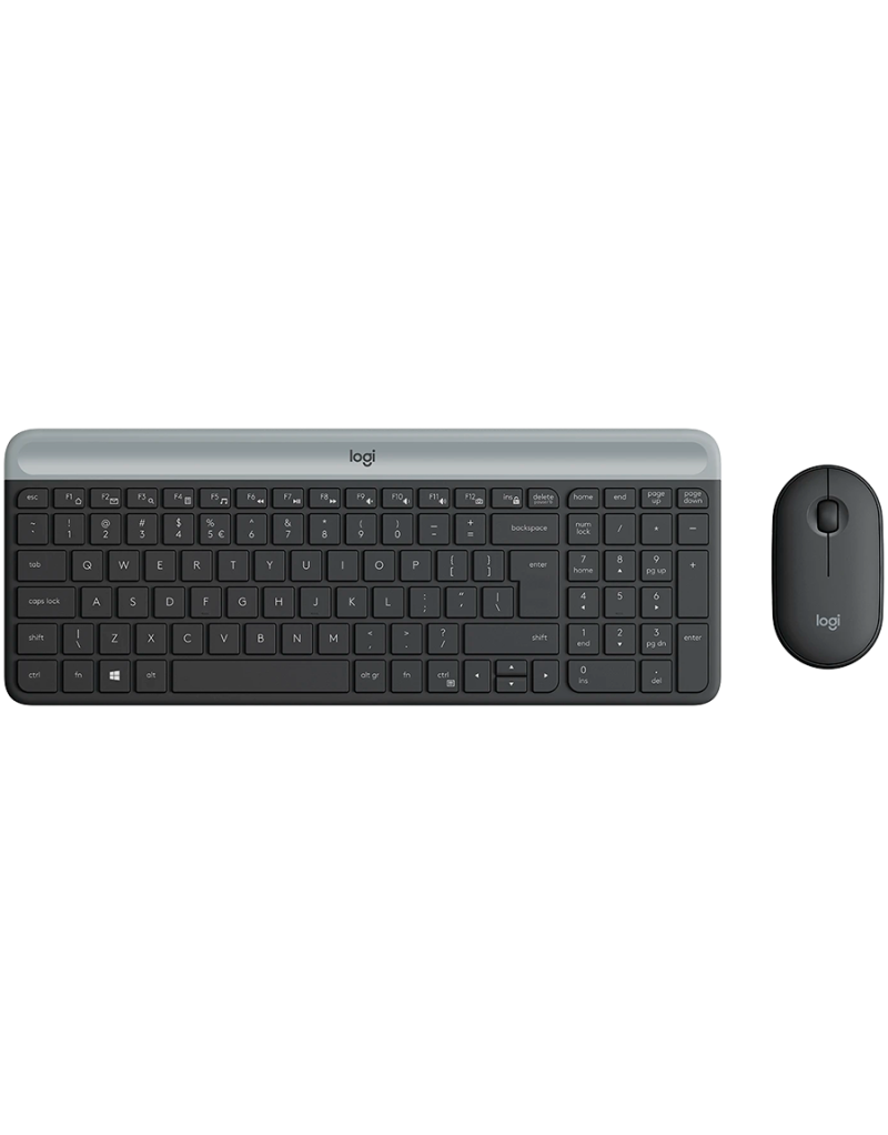 LOGITECH Slim Wireless Keyboard and Mouse Combo MK470 - GRAPHITE - 1 LOGITECH Slim Wireless Keyboard and Mouse Combo MK470 - GRAPHITE - 1