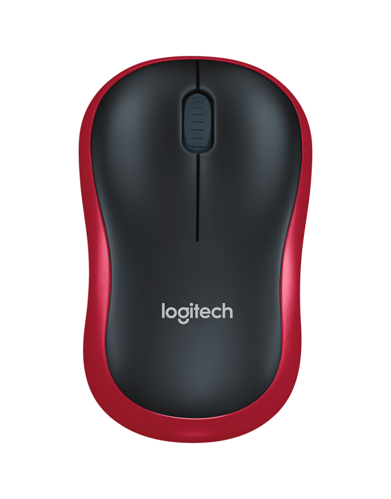LOGITECH M185 Wireless Mouse - RED - EER2 - 1 LOGITECH M185 Wireless Mouse - RED - EER2 - 1