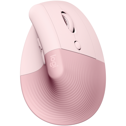LOGITECH Lift Bluetooth Vertical Ergonomic Mouse - ROSE/DARK ROSE  - 1