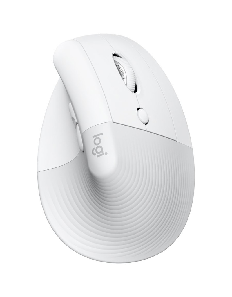 LOGITECH Lift Bluetooth Vertical Ergonomic Mouse - OFF-WHITE/PALE GREY - 1 LOGITECH Lift Bluetooth Vertical Ergonomic Mouse - OFF-WHITE/PALE GREY - 1
