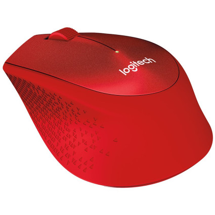 LOGITECH M330 Wireless Mouse - SILENT PLUS - RED  - 1