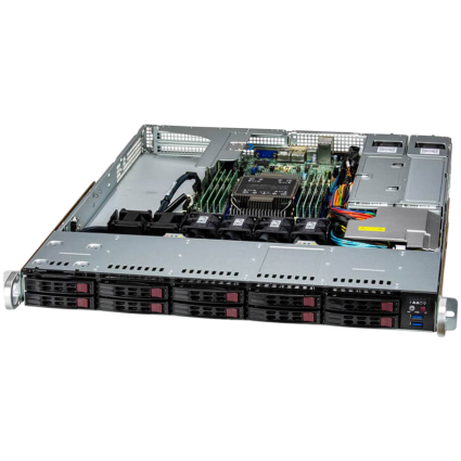  Supermicro Server AS-111E-WR, Silver 4510, 2x 16GB DDR5, 480GB Boot M 2 NVMe,...  - 1