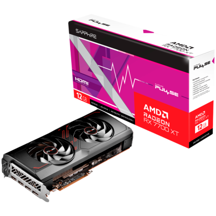 SAPPHIRE PULSE AMD RADEON RX 7700 XT GAMING 12GB GDDR6 DUAL HDMI / DUAL DP  - 1