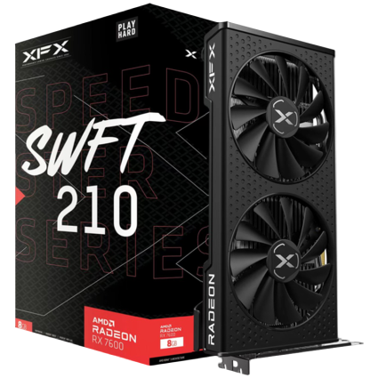  XFX SPEEDSTER SWFT210 RADEON RX7600 CORE Gaming Graphics Card with 8GBGDDR6 HDMI...  - 1