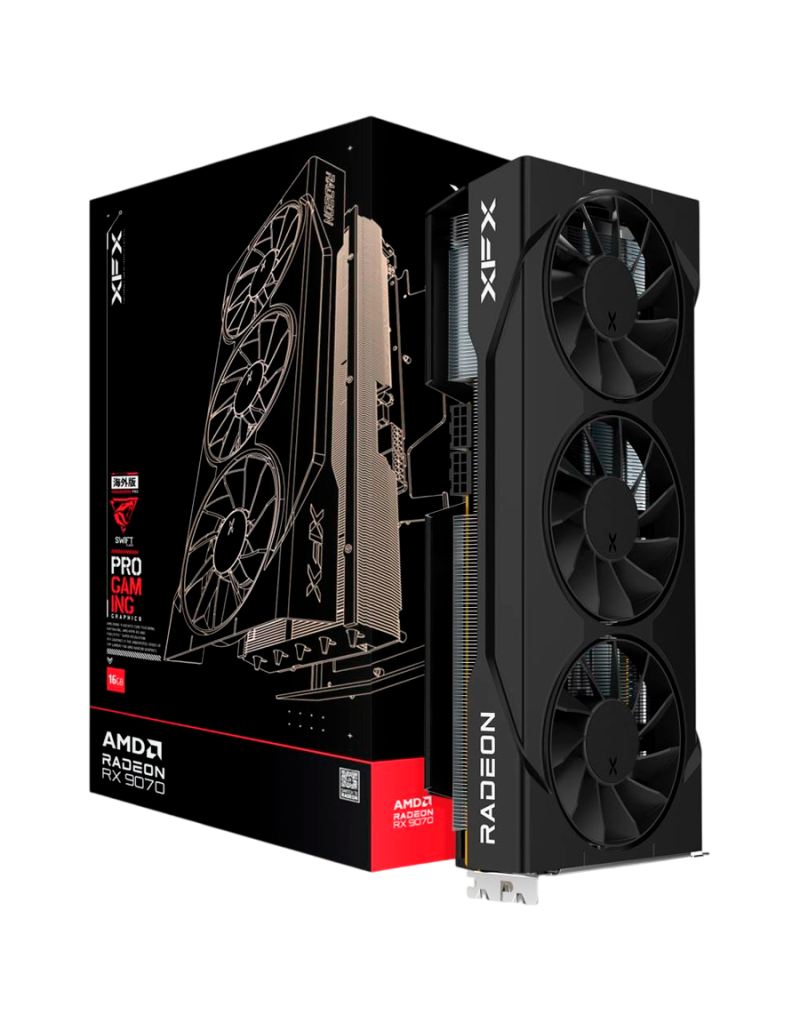 XFX Swift AMD Radeon RX 9070 OC Triple Fan Gaming Edition with 16GB GDDR6 HDMI...  - 1
