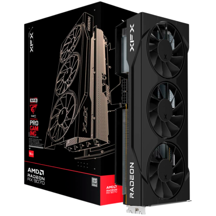  XFX Swift AMD Radeon RX 9070 OC Triple Fan White Gaming Edition with 16GB GDDR6...  - 1