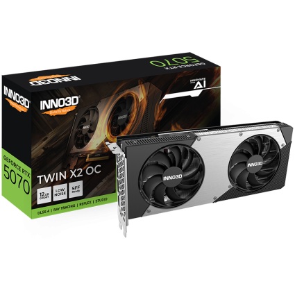  INNO3D NVIDIA RTX 5070 X2 OC 12GB GDDR7 192bit, 2542MHz / 28Gbps, 3x DP, 1x...  - 1