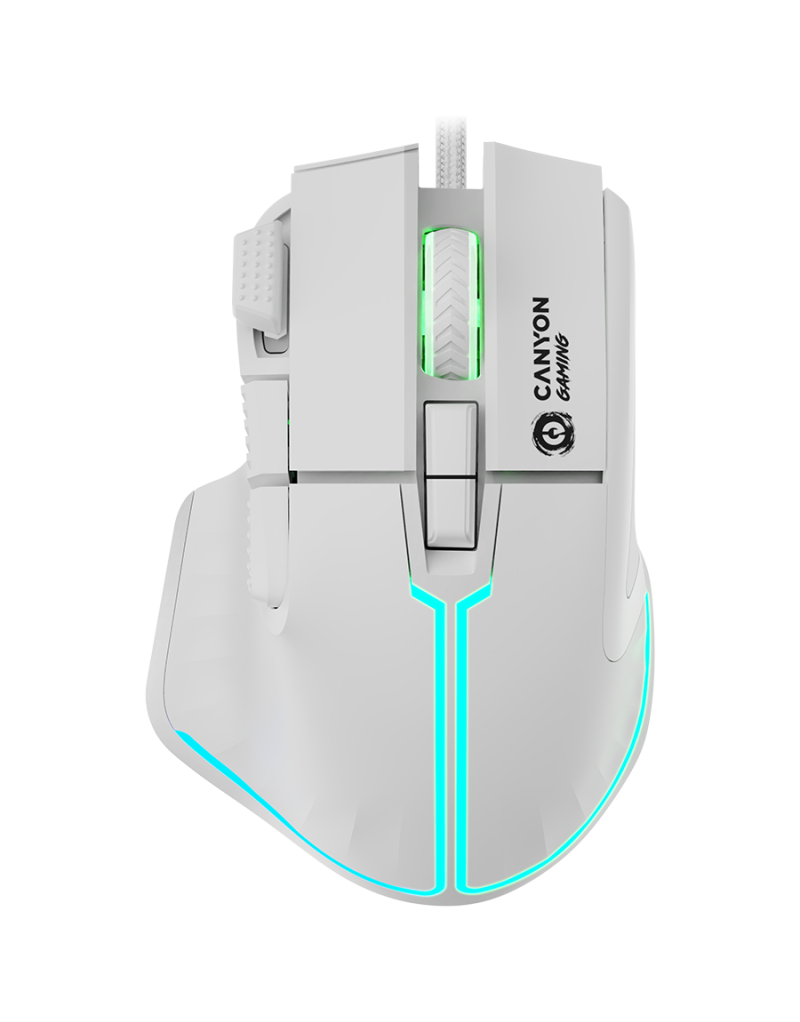 CANYON mouse Fortnax GM-636 RGB 9buttons Wired White - 1 CANYON mouse Fortnax GM-636 RGB 9buttons Wired White - 1