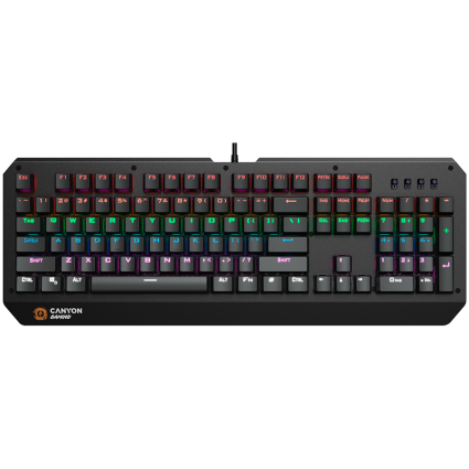  CANYON Hazard GK-6, Wired multimedia gaming keyboard with lighting effect,...  - 1
