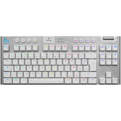  LOGITECH G915 TKL LIGHTSPEED Wireless Mechanical Gaming Keyboard - WHITE - US...  - 1