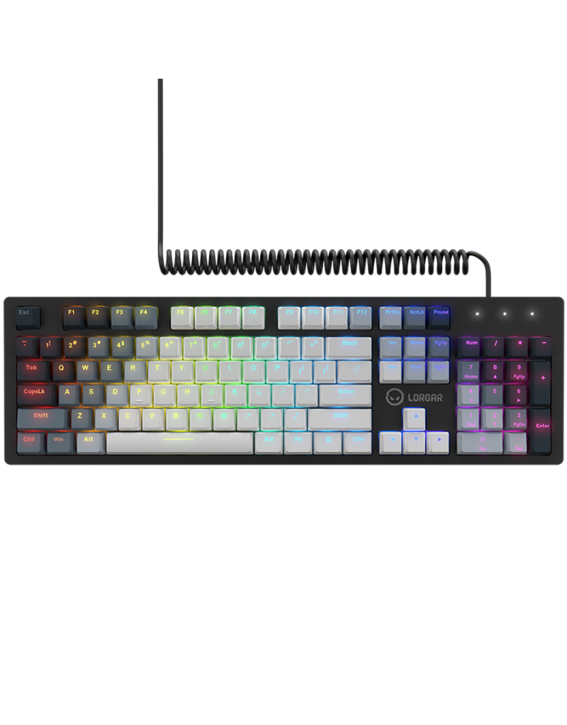 LORGAR Azar 514, Wired mechanical gaming keyboard, RGB backlight, 1680000 colour... - 1 LORGAR Azar 514, Wired mechanical gaming keyboard, RGB backlight, 1680000 colour... - 1