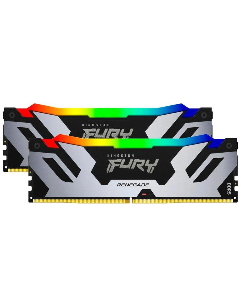 DIMM DDR5 48GB (2x24GB kit) 7200MT/s KF572C38RSAK2-48 FURY Renegade Silver RGB XMP KINGSTON - 1