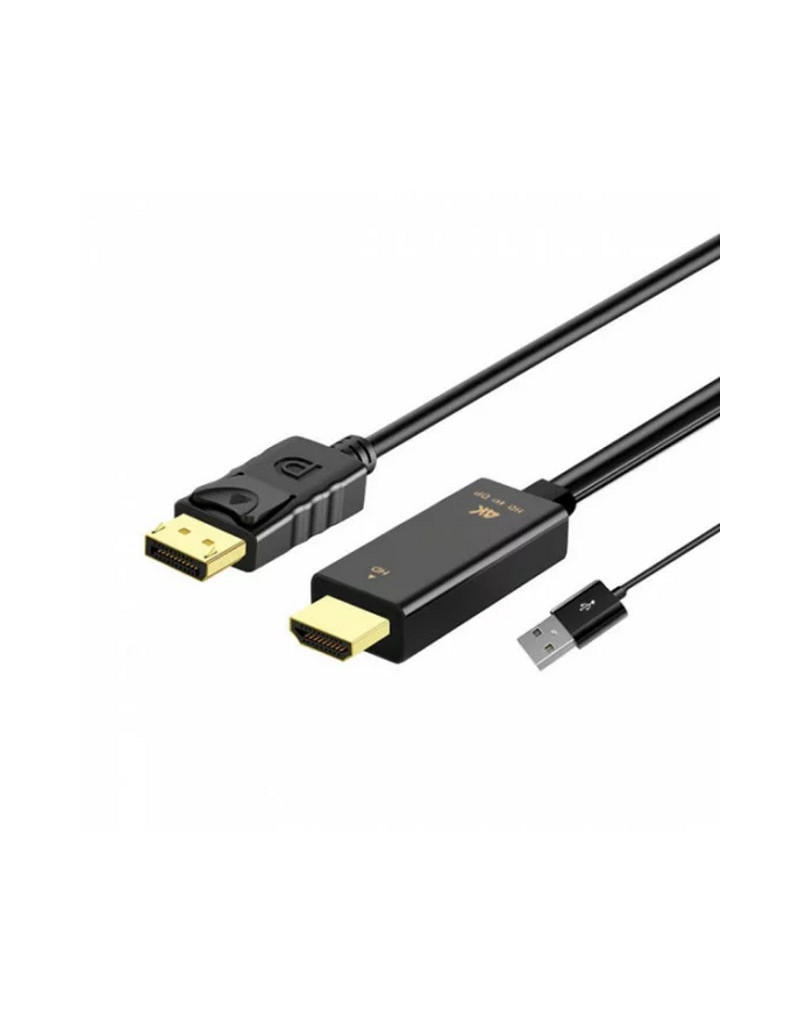 Kabl HDMI + USB 2.0 na DisplayPort (m/m) 1.8m FAST ASIA - 1