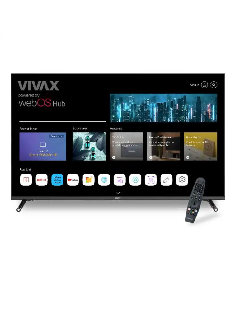 SMART LED TV 50 Vivax 50S60WO 3840x2160/UHD/4K/DVB-T2/S2/C webOS  - 1