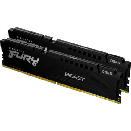 RAM DDR5 16GB (2x8GB) 5600MHz Kingston Fury  Beast KF556C40BBK2-16  - 1
