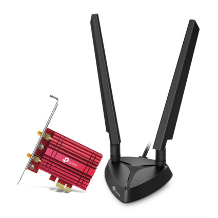 LAN MK PCI-E TP-Link Archer TXE72E WiFi 6 AX5400 dual band 2xExterna antena  - 1