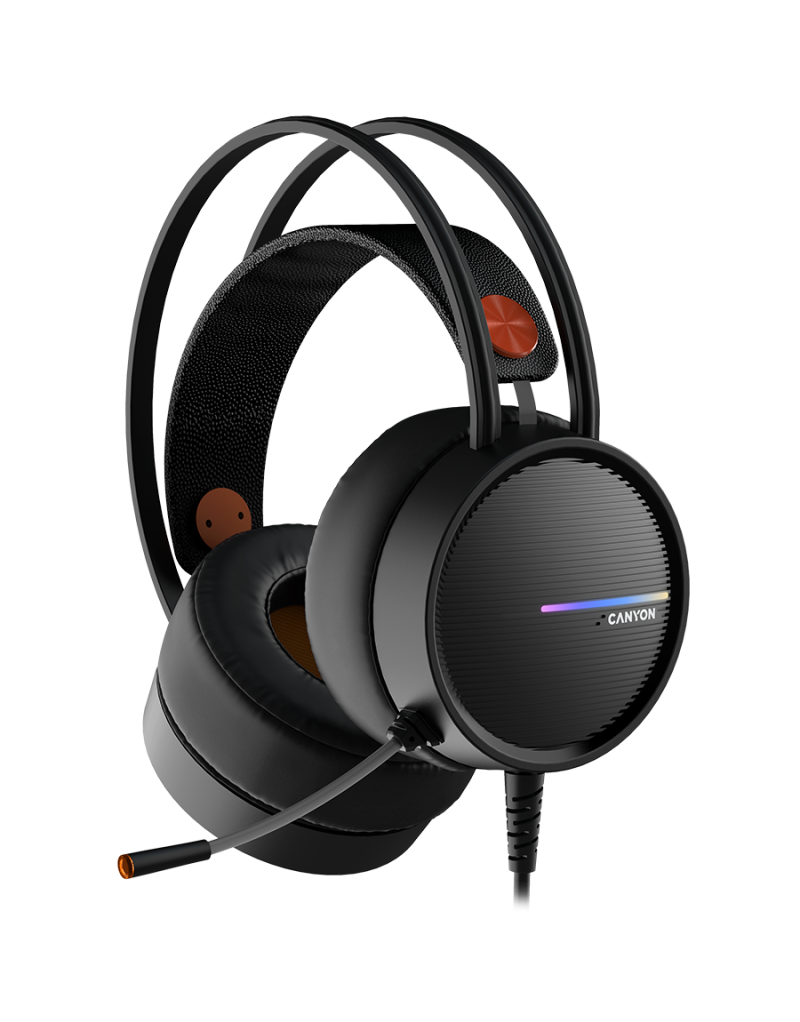 CANYON headset Interceptor GH-8A Black Orange - 1 CANYON headset Interceptor GH-8A Black Orange - 1