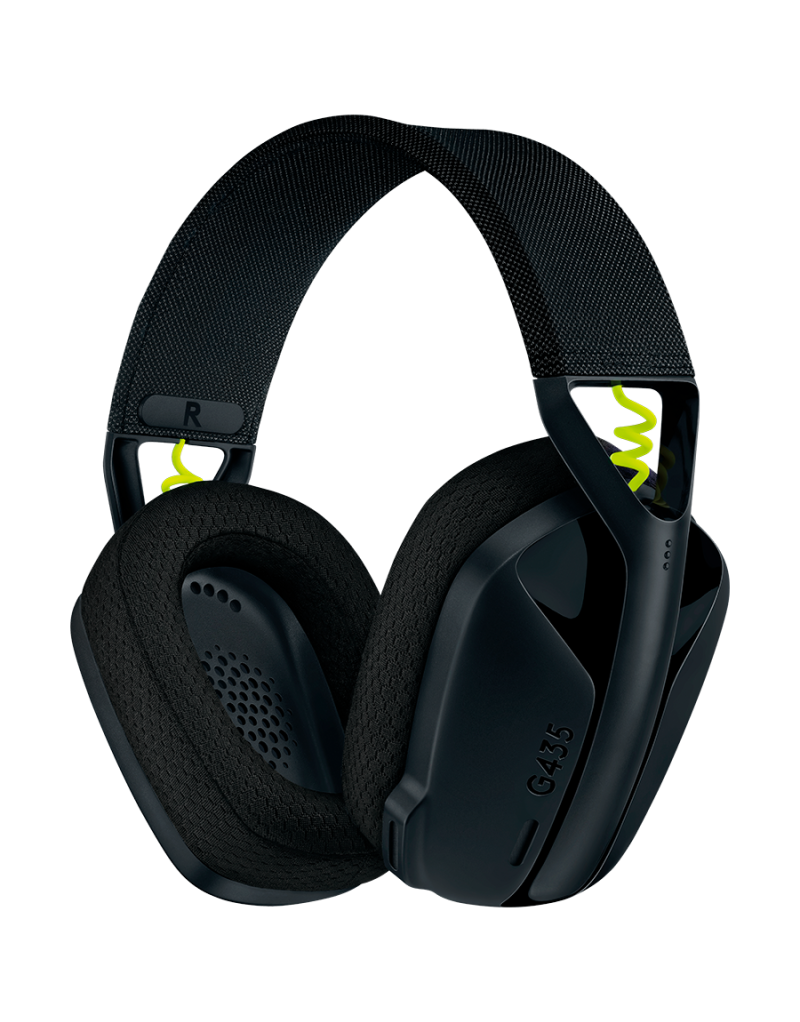 LOGITECH G435 LIGHTSPEED Wireless Gaming Headset - BLACK  - 1