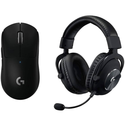  LOGITECH G PRO X Wireless LIGHTSPEED Gaming Mouse and headset - BLACK - 2...  - 1