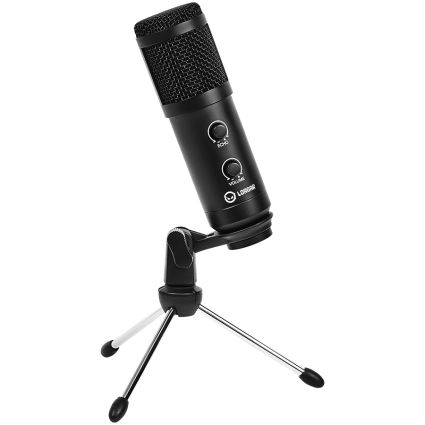  LORGAR Soner 313, Gaming Microphone, USB condenser microphone with Volume Knob  ...  - 1
