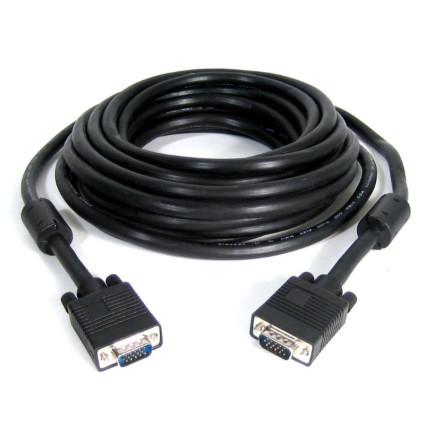 Kabl VGA M/M 10m HQ feritno jezgro crni FAST ASIA - 1