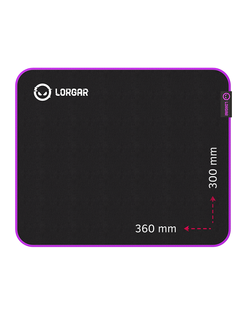 Lorgar Main 313, Gaming mouse pad, High-speed surface, Purple anti-slip rubber... - 1 Lorgar Main 313, Gaming mouse pad, High-speed surface, Purple anti-slip rubber... - 1