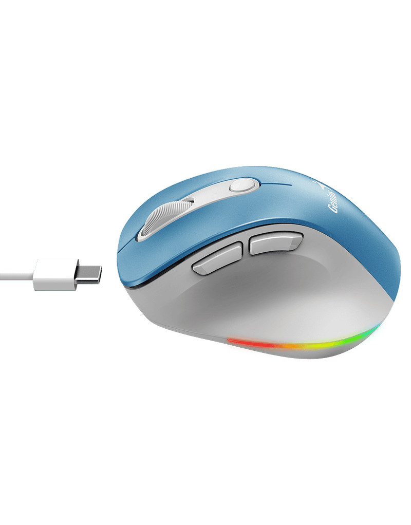 Ergo 9000S Pro Light Blue USB Bežični plavi miš GENIUS - 1
