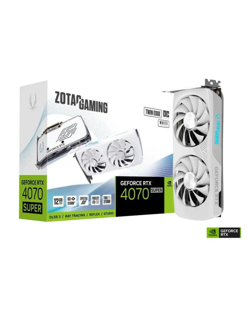  Grafička karta Zotac GAMING GeForce RTX 4070 Super Twin Edge OC White ED 12GB---  - 1