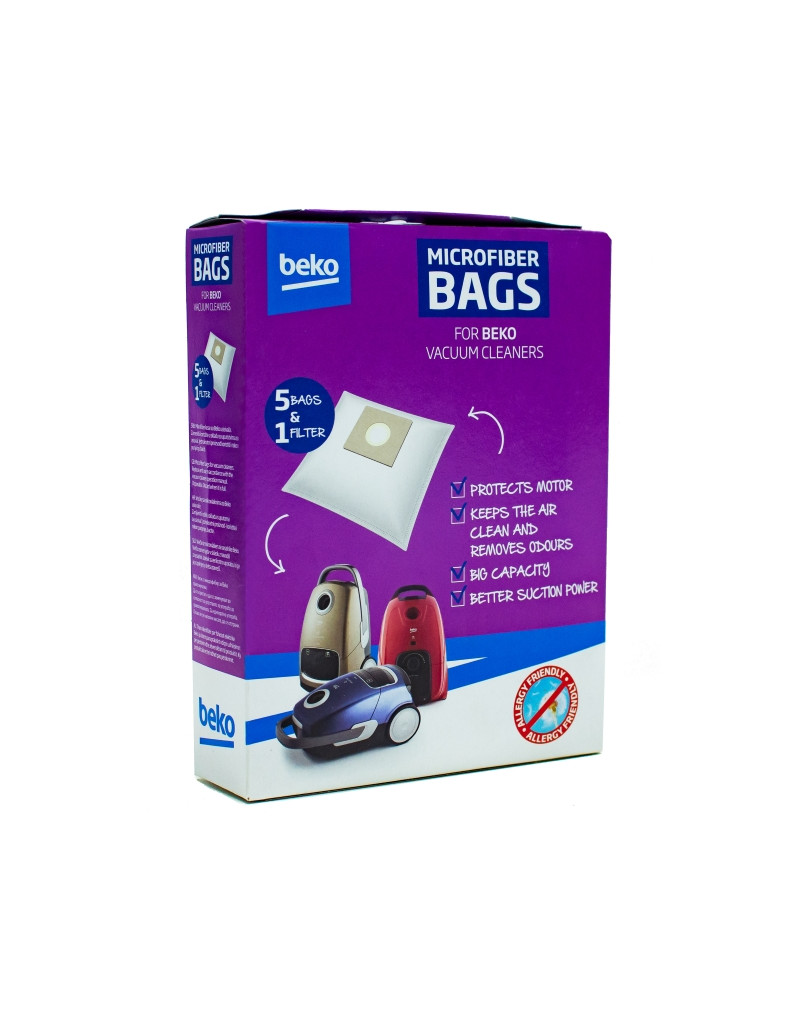 Kese za VC usisivač ljubičasta paket 5+1 BEKO - 1 Kese za VC usisivač ljubičasta paket 5+1 BEKO - 1