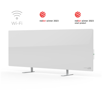  AENO Premium Eco Smart Heater, 700W, Tempered glass, Infrared+convection heating...  - 1