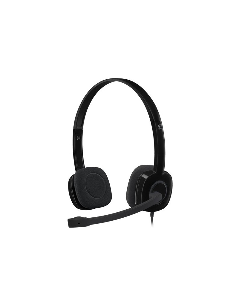 LOGITECH H151 Corded Stereo Headset - BLACK - 3 5 MM - 1 LOGITECH H151 Corded Stereo Headset - BLACK - 3 5 MM - 1