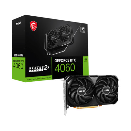 nVidia GeForce RTX 4060 8GB 128bit RTX 4060 VENTUS 2X BLACK 8G OC grafička karta MSI - 6