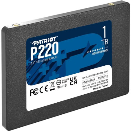 SSD 2-5 SATA3 1TB Patriot P220 550MBs/500MBs P220S1TB25  - 1