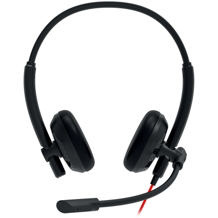 CANYON PC headset HS-07 PC Mic 3 5/USB Flat 2 8m Black  - 1