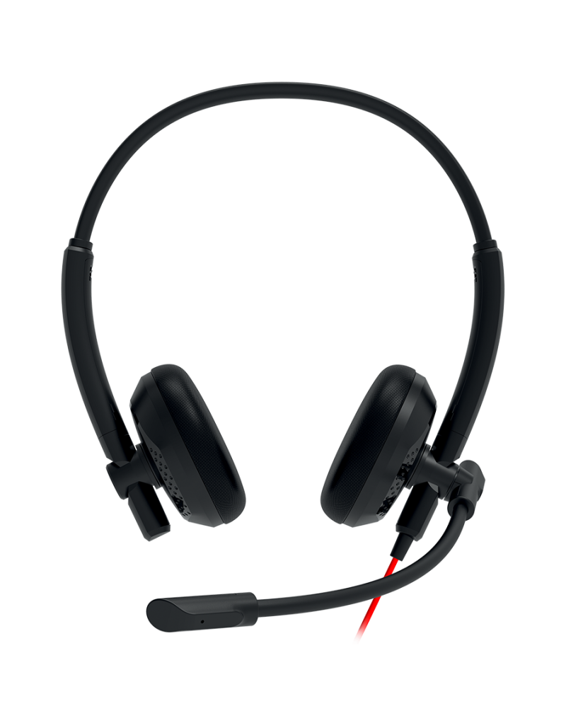 CANYON PC headset HS-07 PC Mic 3 5/USB Flat 2 8m Black  - 1