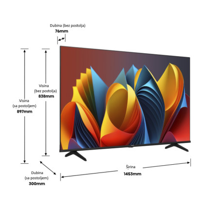 50 inča 50E7NQ LED 4K UHD Smart TV HISENSE - 1