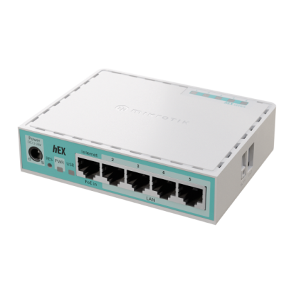 LAN MikroTik E50UG hEX ruter sa 5 x Gigabit LAN / WAN portova 10/100/1000Mb/  - 1