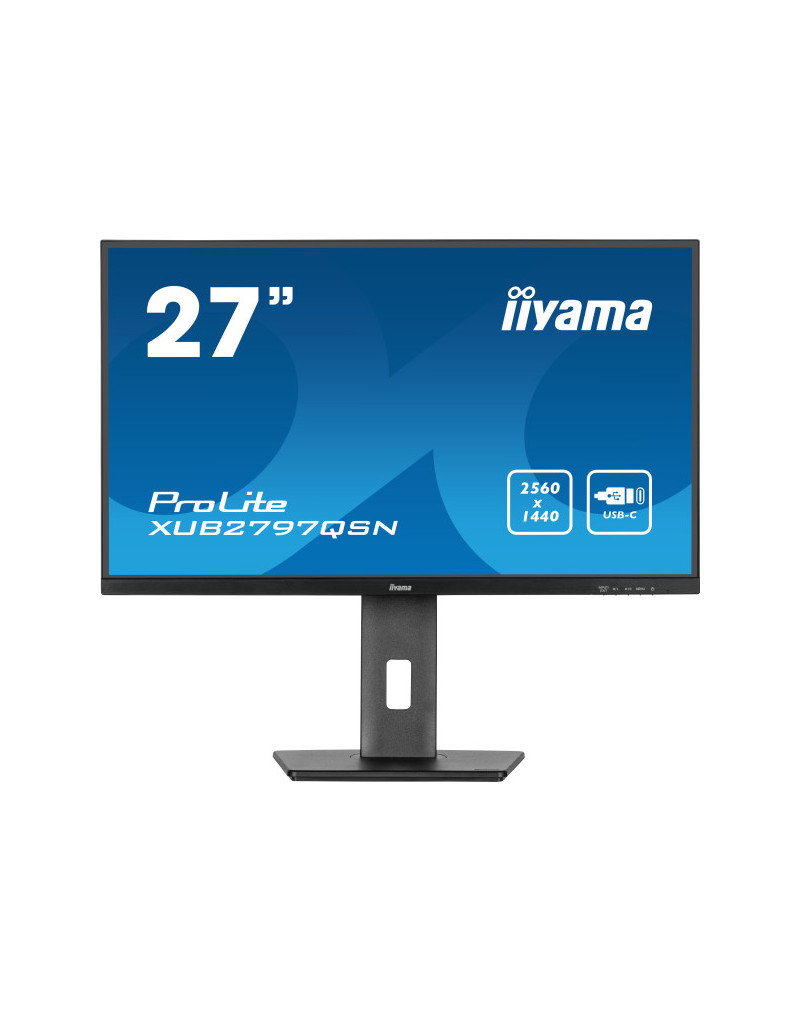 Monitor 27" Iiyama XUB2797QSN-B2 IPS 2560x1440/100Hz/1ms/HDMI/DP/USB/zvučnici  - 1