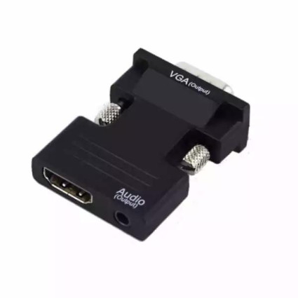 Adapter konverter HDMI/M - VGA/M Linkom Plug In + Audio  - 1