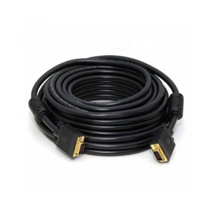 Kabl VGA D-sub M/M 15m HQ feritno jezgro crni FAST ASIA - 1