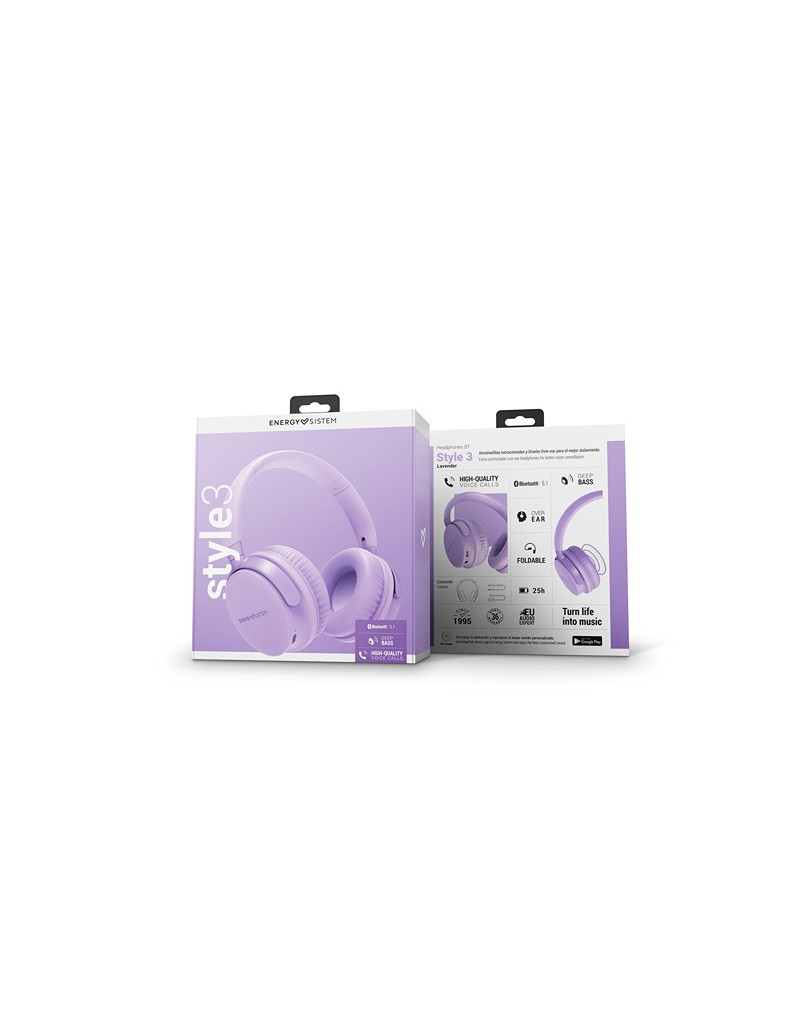 Style 3 Lavender bežične slušalice ljubičaste (M45305) ENERGY SISTEM - 1